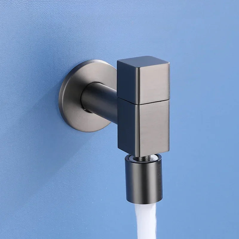 Free Swing Single Cold Faucet Wall Mounted Bathroom Hardware Mop Pool Water Tap with 1/2" Male Connection