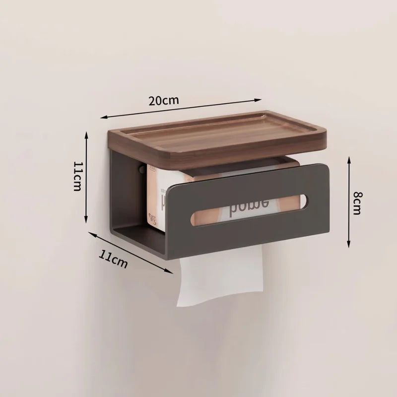 Toilet Tissue Roll Holders Wall Mount with Self  Screw for Small Items,Tissue Holder for Bathroom Kitchen Bedroom