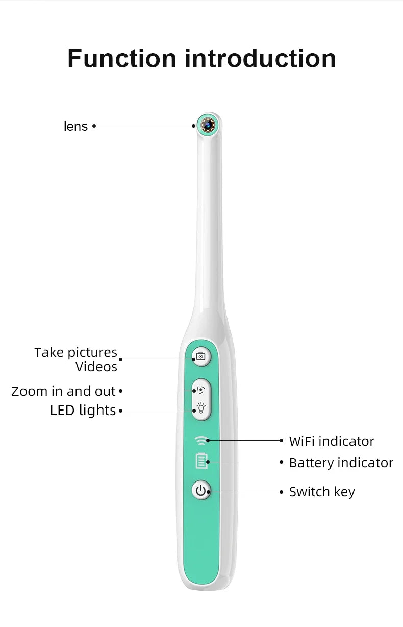 Endoscope Camera With 8 Adjustable LED Lights Visual Endoscope Camera Compatible With Android And IPhone,For Individuals Pet