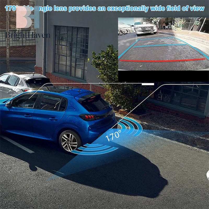 AHD 1920x1080P Car Rear View Camera 170° Fisheye Golden Lens Full HD Night Vision Vehicle Reversing Front Cameras B.H
