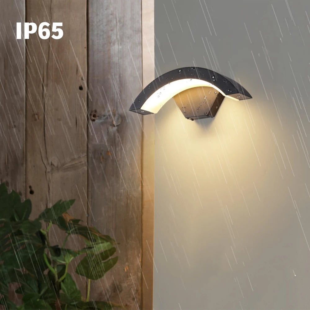 9W RGBW Smart Outdoor Wall Lamp Tuya Wifi Bluetooth App Dimmable IP65 Lighting 18W White Warm Home Street Porch LED Lights