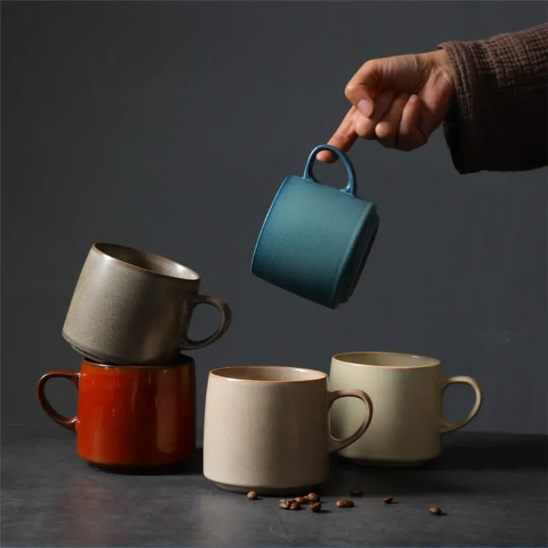 Ceramic Breakfast High-Looking Couple Water Cup Stoneware Coffee Cup Vintage Mug Nordic Creative