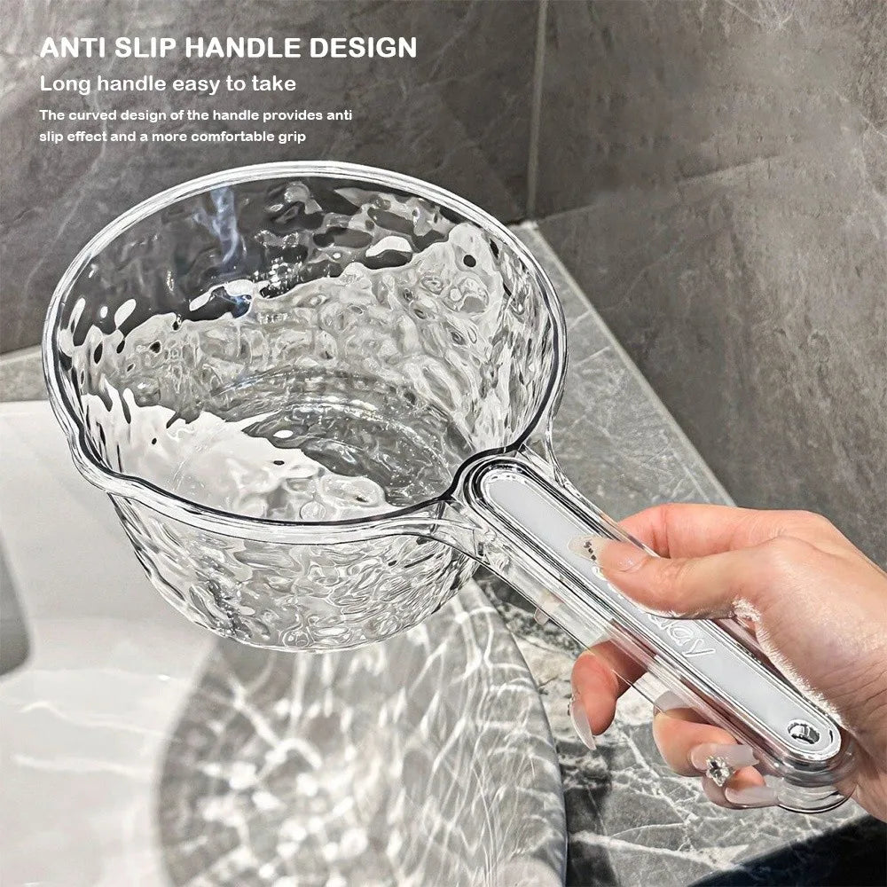 Durable Thickened Dipper Water Ladle PET Unbreakable Water Scoop Transparent Bathing Spoon Kitchen Gadgets