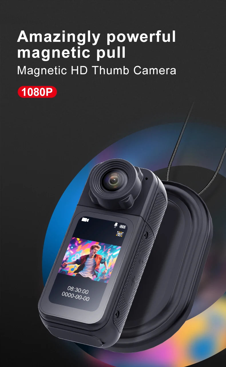 Thumb Camera Motion HD Pocket Camera DV Pet First-Person POV Camera for Outdoor Carrying and Cycling Recording
