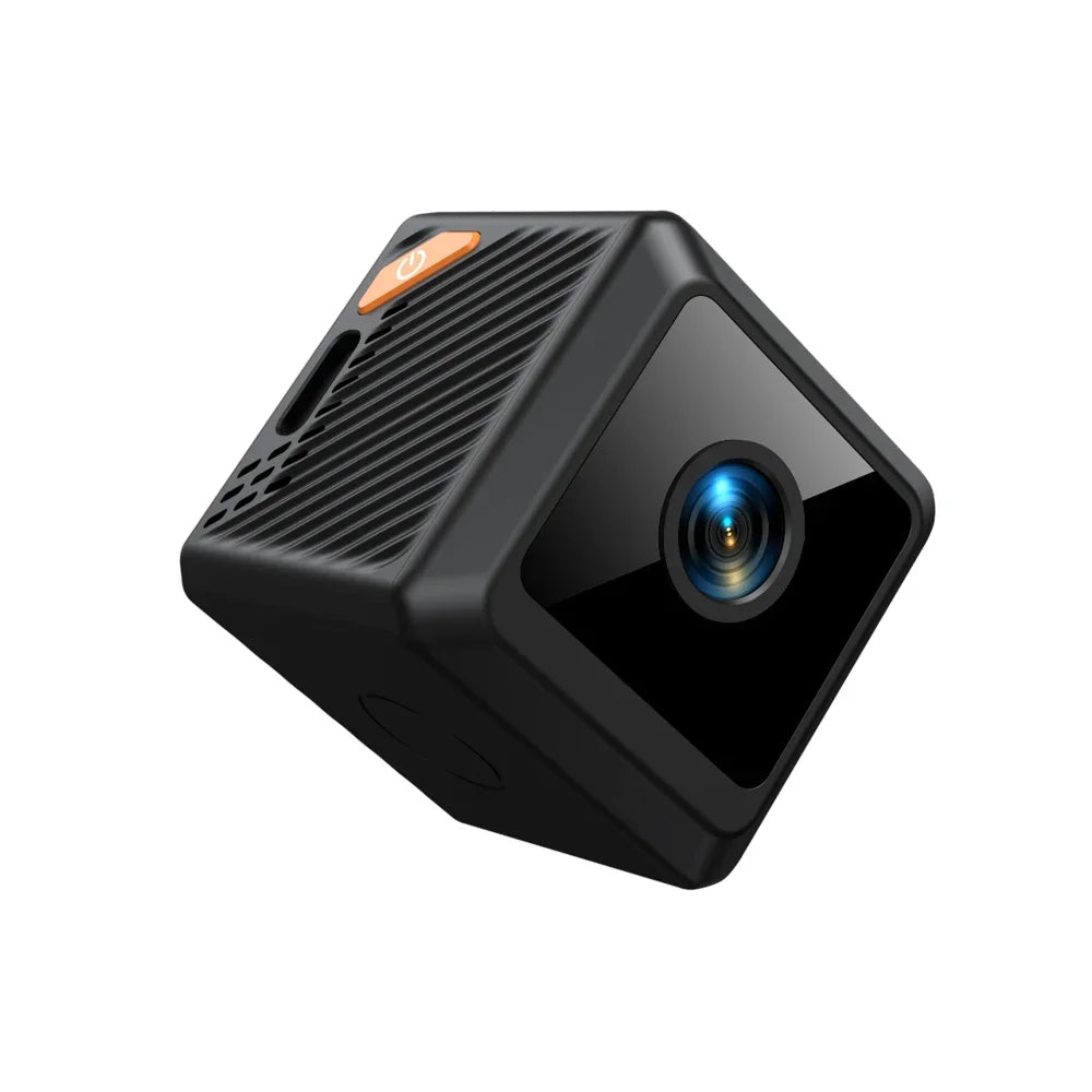 W02 Mini Security Camera 1080P HD, 140° Wide Angle, Bluetooth Pairing, 600mAh Battery, IR Night Vision 5M, Motion Alerts, Cloud/