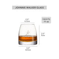 Johnnie Walker Whiskey Glasses 10 OZ Whiskey Glasses, Rocks Glasses for Scotch, Liquor Vodka, Bourbon, Whiskey Gifts