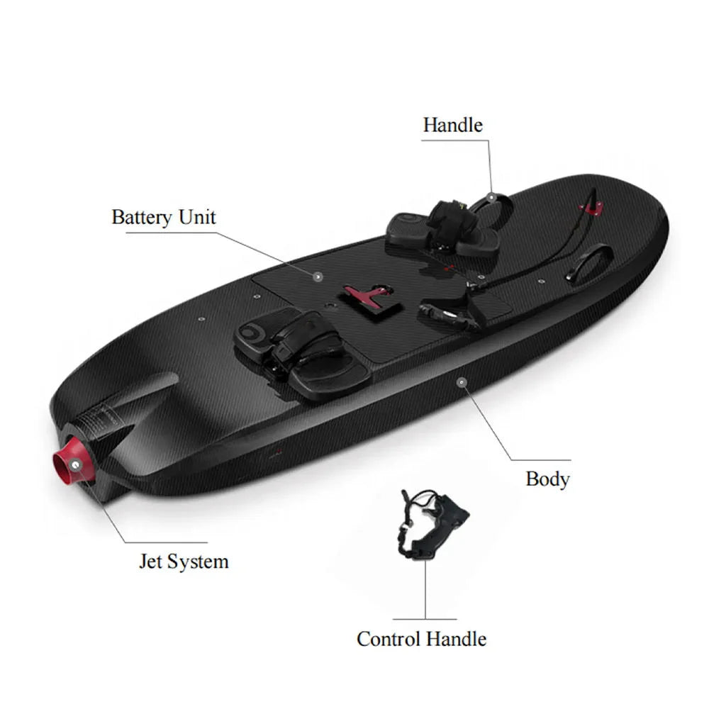 Hot Selling Factory Price Jetfly 02 Wireless Remote Control 68KM/H Full Carbon Fiber JF02 Electric Surfboard for Sea Sports