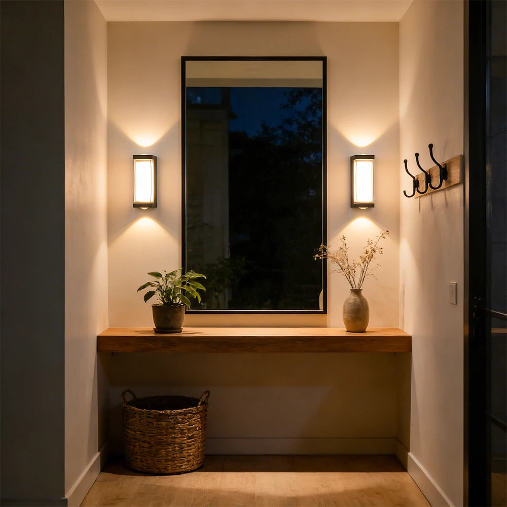 Outdoor Wall Light 85-265V IP65 Waterproof 25W 12W Garden Corridor Balcony wall lamp courtyard Decor Warm Light exterior Stairs