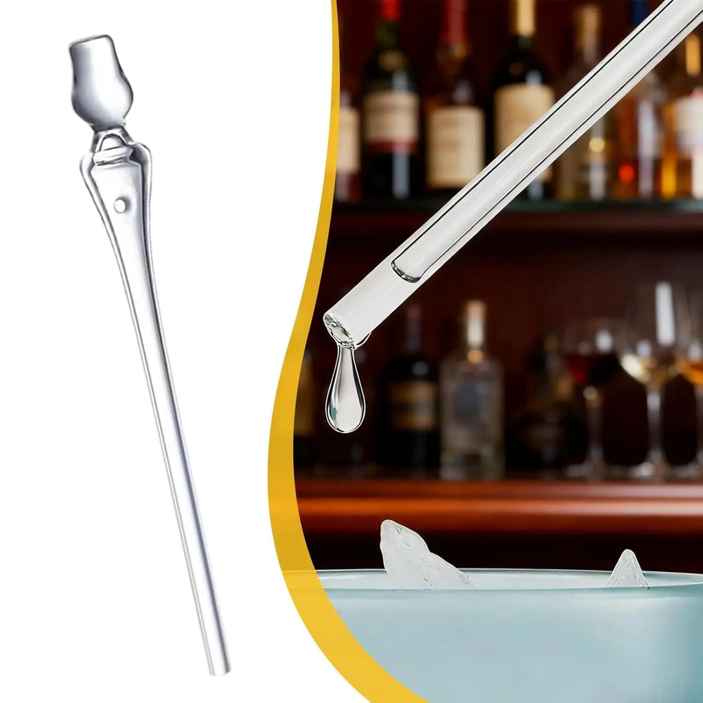 Whiskey dropper, glass dropper, whiskey tasting gift, thick glass tube accessories, smooth surface design