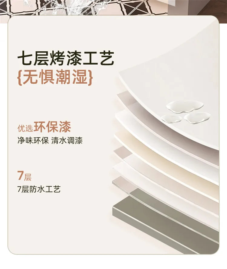 Storage Drawers Bathroom Cabinet Interior Dividers Mirror White Bathroom Cabinet Shelving Modern Badkamer Meubel Accessories