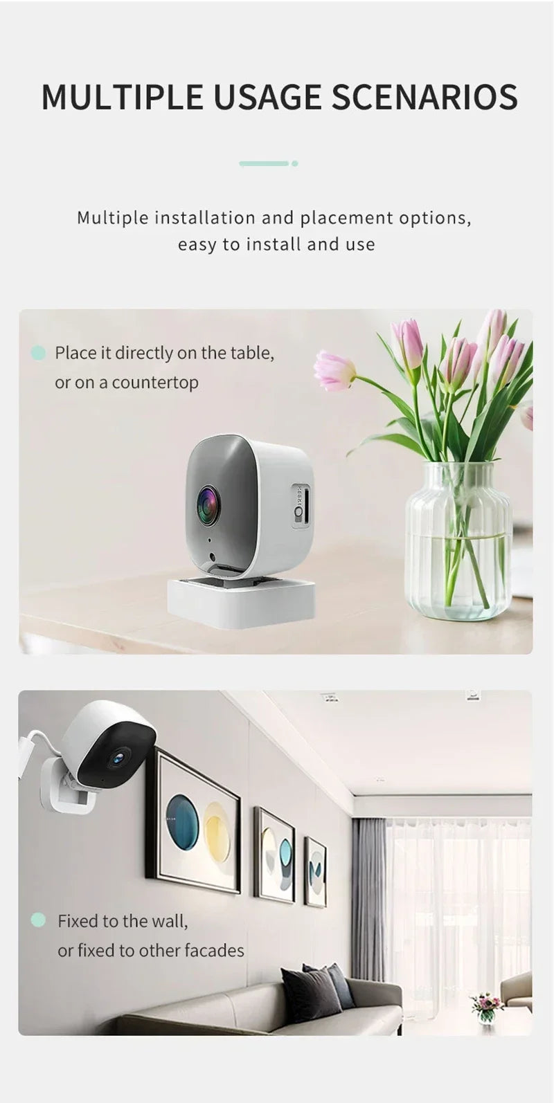 WiFi Camera Safety Monitor Mini 1080P HD Camcorders Indoors Night Version Video Intelligent Camera Security Protection 2026 New