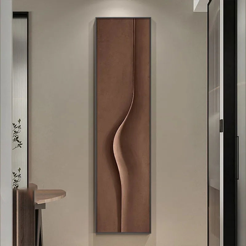Modern Light Luxury Corridor Hanging Painting Interior Entrance Decoration  Simple Abstract Long Strip Vertical LED Wall Lamp