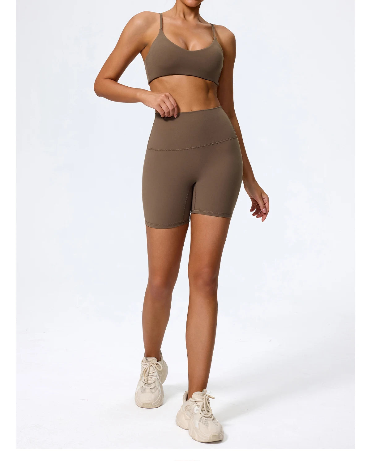 Ctenkevet Summer Women 2Pcs Sleeveless Sports Set Female Gym Two-piece Yoga Set High Waist Breathable legging Sportswear Women