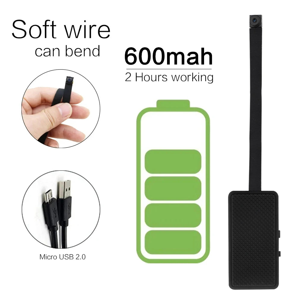 1080P HD DIY WiFi Mini Camera Portable Video Recorder Micro Camcorder P2P Wireless Webcam Loop Recording Support Remote Viewing