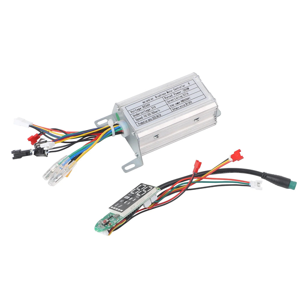 Electric Scooter Motor Controller Kit 36V 350W Accelerator Headlights Taillights Handbrake For E-Scooter Kickscooter Accessories