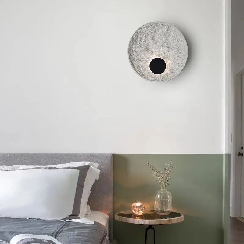 Nordic Modern Light Luxury Marble Wall Lamp Bedroom Background Led Lighting Decoration Creativity Mirror Aisle Sconce Indoor