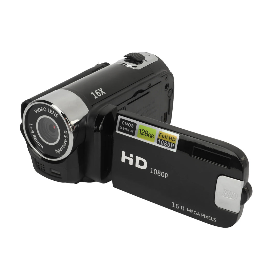 16MP Digital Camera HD Video Camcorder 2.4 Inch Rotatable Screen 16X Digital Zoom Video Camera Recorder USB Connection Port