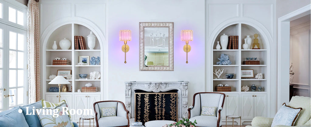 Modern LED wall light luxury transparent crystal wall light, no wiring and rechargeable, living room corridor lighting fixtures,