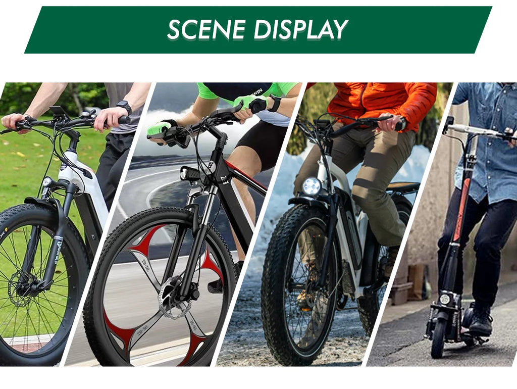 UART2 M5 24V 36V 48V Electric Bicycle Colorful Display E Scooter LCD Panel With USB UART For Mountain Electric Bike Parts (6PIN)