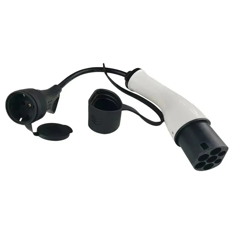 16A 7kw Type2 to Schuko Adapter Mennekes Type 2 to European Domestic Socket for Electric Scooters E-Bikes