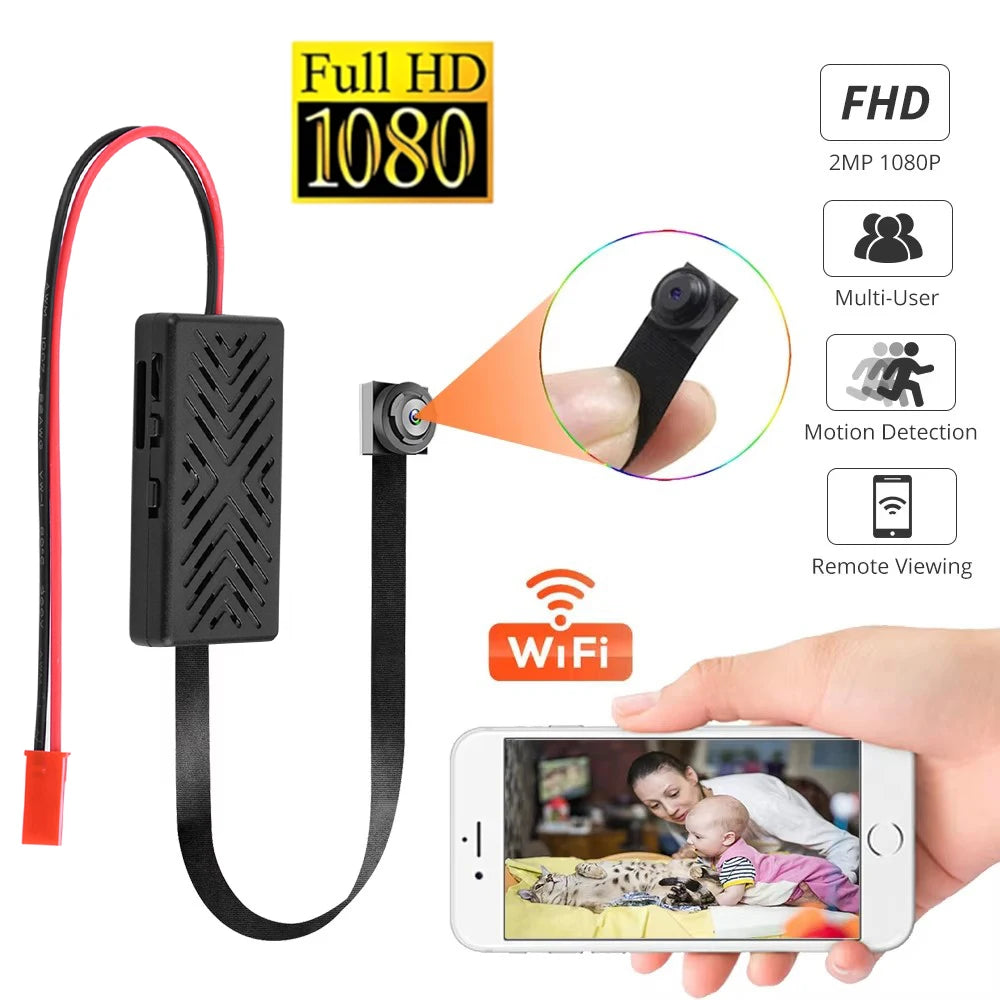 HD 1080P-DIY Module WiFi-Mini Camera Home Security Motion Detection P2P Micro Camcorder Remote Contro Video Recorder Mini IP Cam