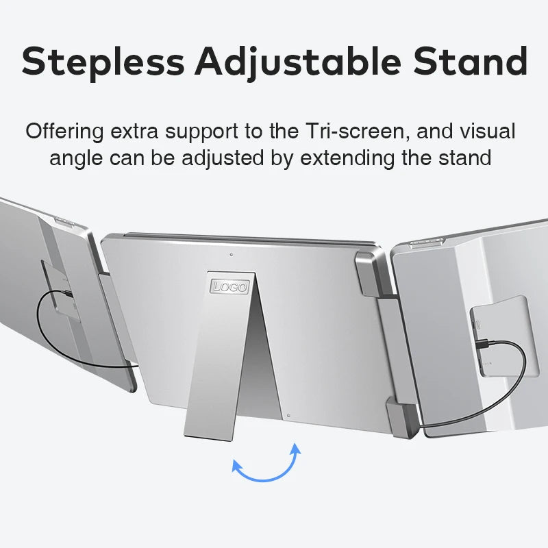 2026 Foldable Monitor 16 Inch 1200P Screen Monitor PC Extension Screen Plug & Play Laptop Dual Monitor for Windows & MacOS