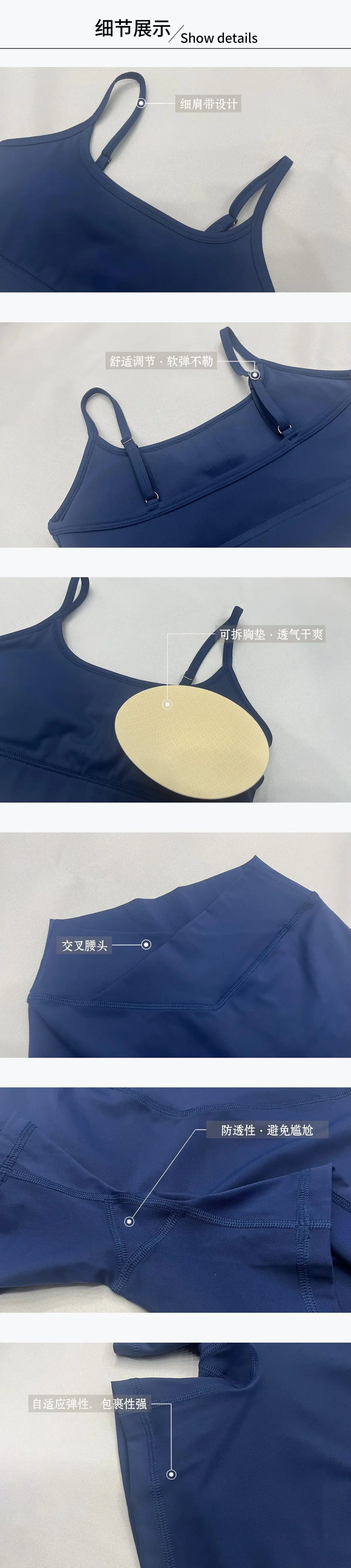 Sport Set Women Summer New Yoga Set Women's Outdoor Fitness Suit 2-piece Set Running Sportswear