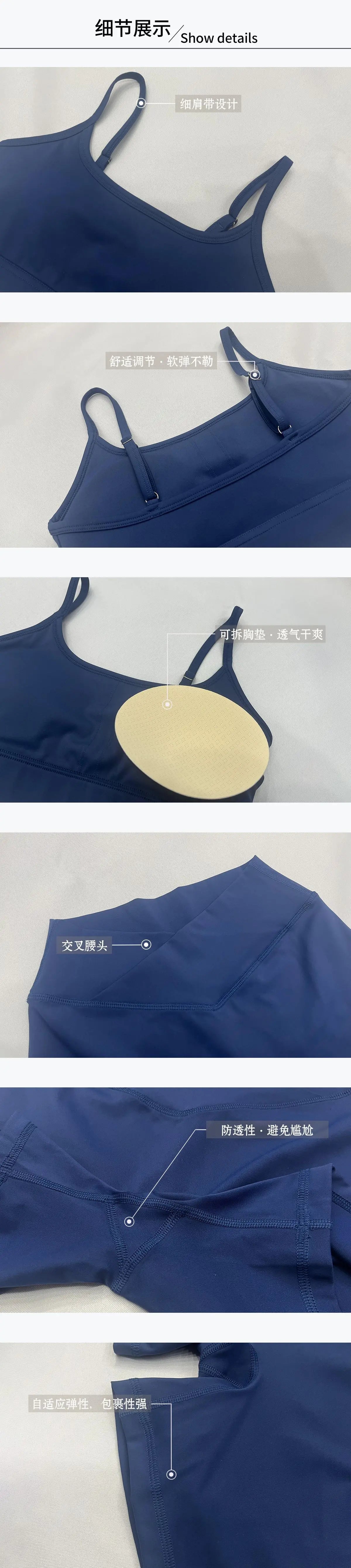 Sport Set Women Summer New Yoga Set Women's Outdoor Fitness Suit 2-piece Set Running Sportswear