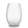 Wine Glasses Whiskey Cocktail Juice Drinking Plastic Cups - Unbreakable Reusable And Recyclable for Outdoor Pool party Picnics