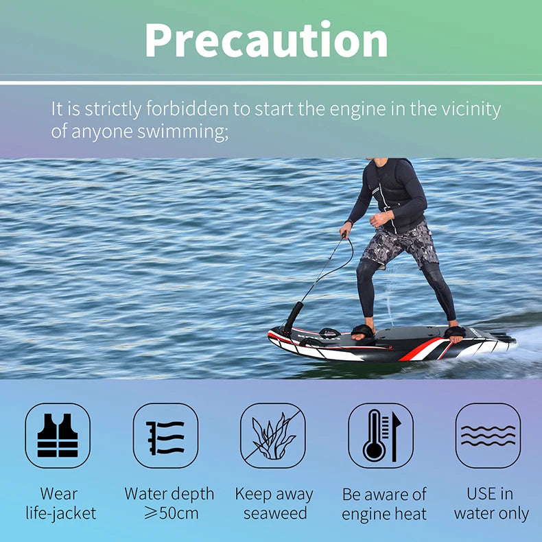KOOTU Jet Surfboards Full Carbon Fiber Surfboards Fuel-powered surfboard 109cc Power Electric Surfboards Water Surfboards