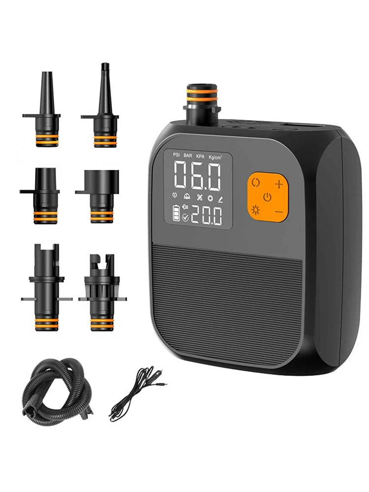 SUP Air Pump Rechargeable Electric Paddle Board Pump Portable Electric Pump for Inflatable Stand Up Paddle Board Kayaks Boats