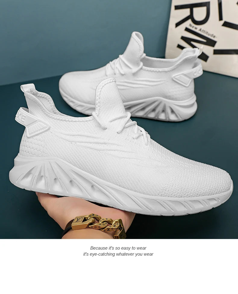 Marathon Running Shoes Casual Men Sports Outdoor Lightweight Shock-Absorbing HardWearing Male Comfortable Athletic WalSneakers