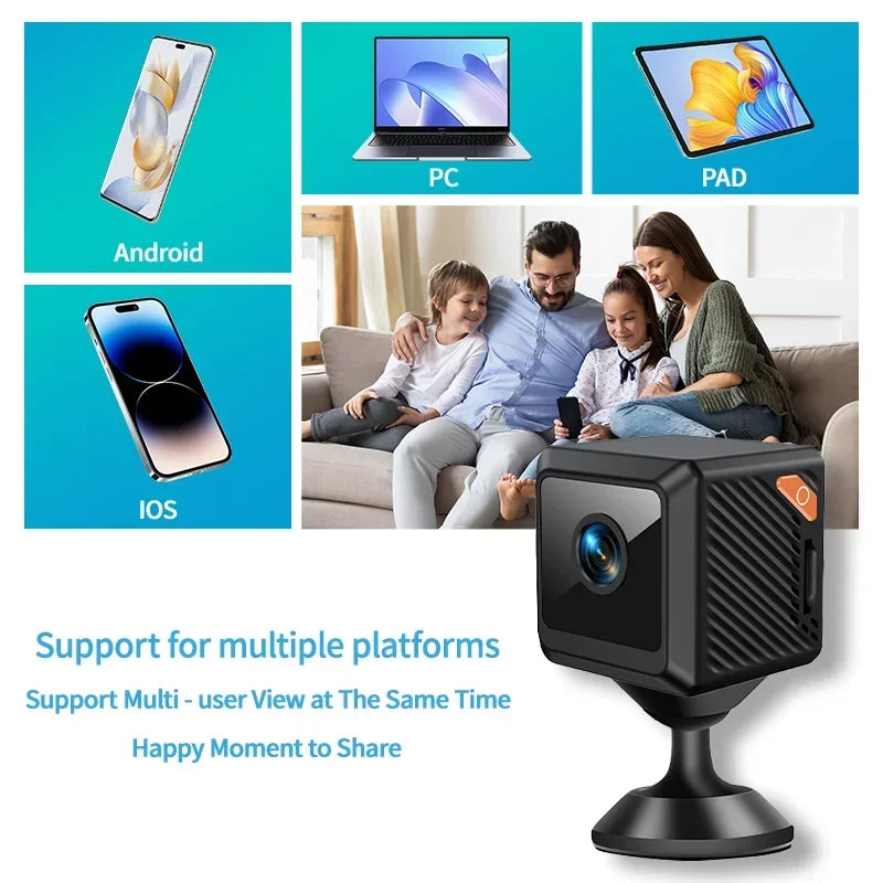 W02 1080P mini security protection home night vision surveillance Outdoor camping WIFI Subminiature smart home camera cctv video