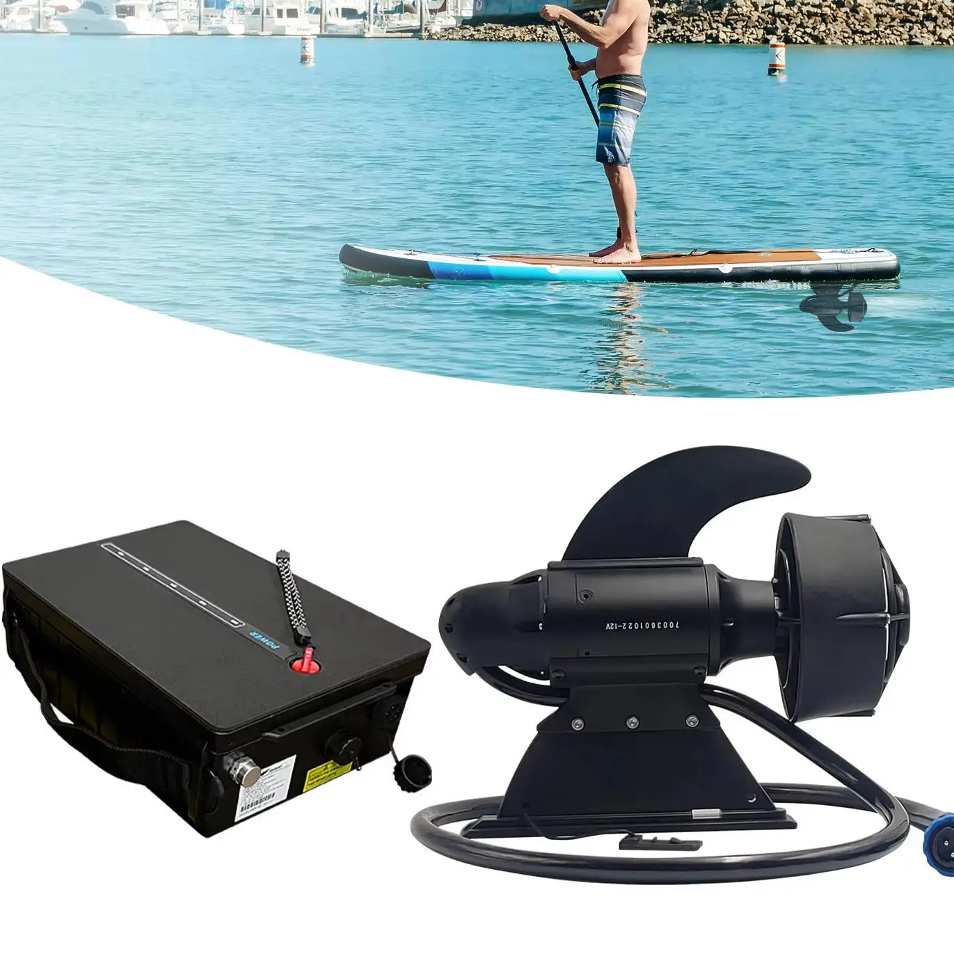 600W Electric Fin Underwater Motor for SUP Stand Up Paddle Board Surf Fishing Surfboard Propeller Electronic Fin