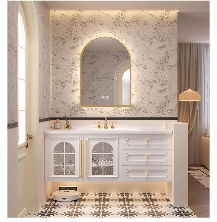 Storage Drawers Bathroom Cabinet Interior Dividers Mirror White Bathroom Cabinet Shelving Modern Badkamer Meubel Accessories