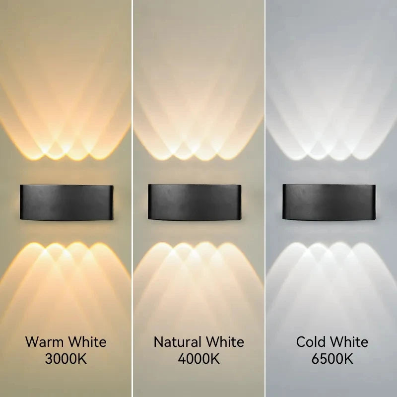LED Wall Light Outdoor Waterproof IP65 Porch Garden Wall Lamp & Indoor Bedroom Bedside Decoration Lighting Lamp Aluminum