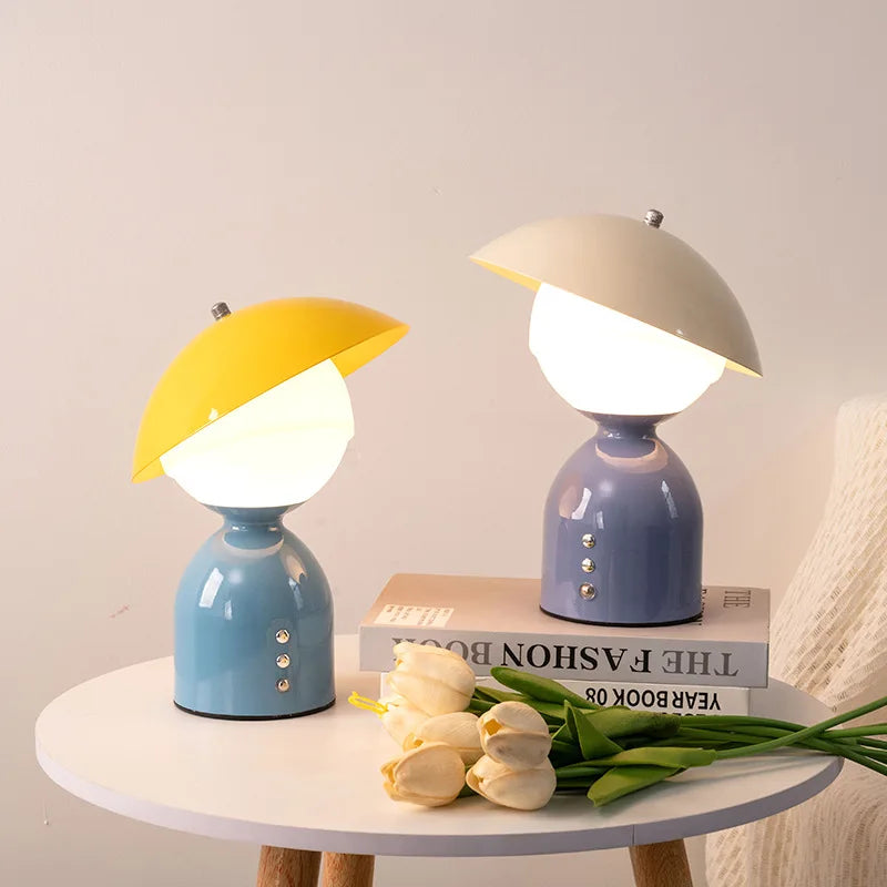 2026 Modern Night Light Atmosphere Lamp with Touch Dimming and Charging Function Desk Lamp