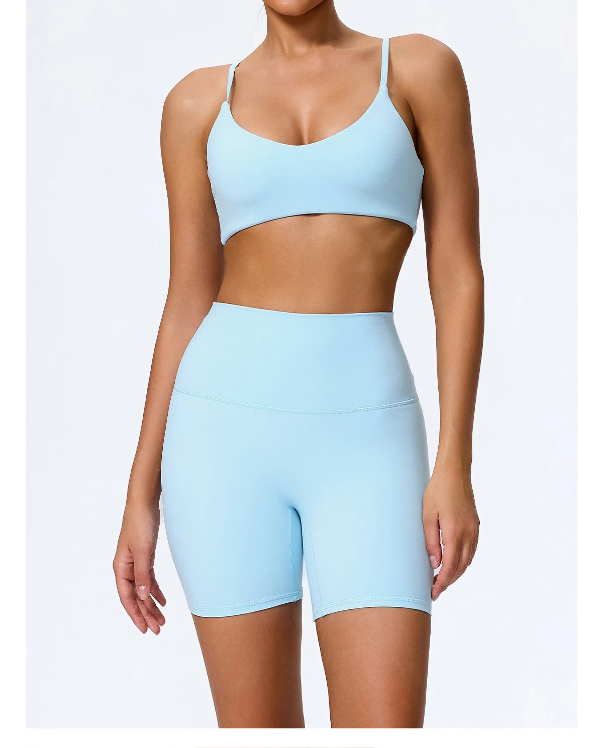 Ctenkevet Summer Women 2Pcs Sleeveless Sports Set Female Gym Two-piece Yoga Set High Waist Breathable legging Sportswear Women