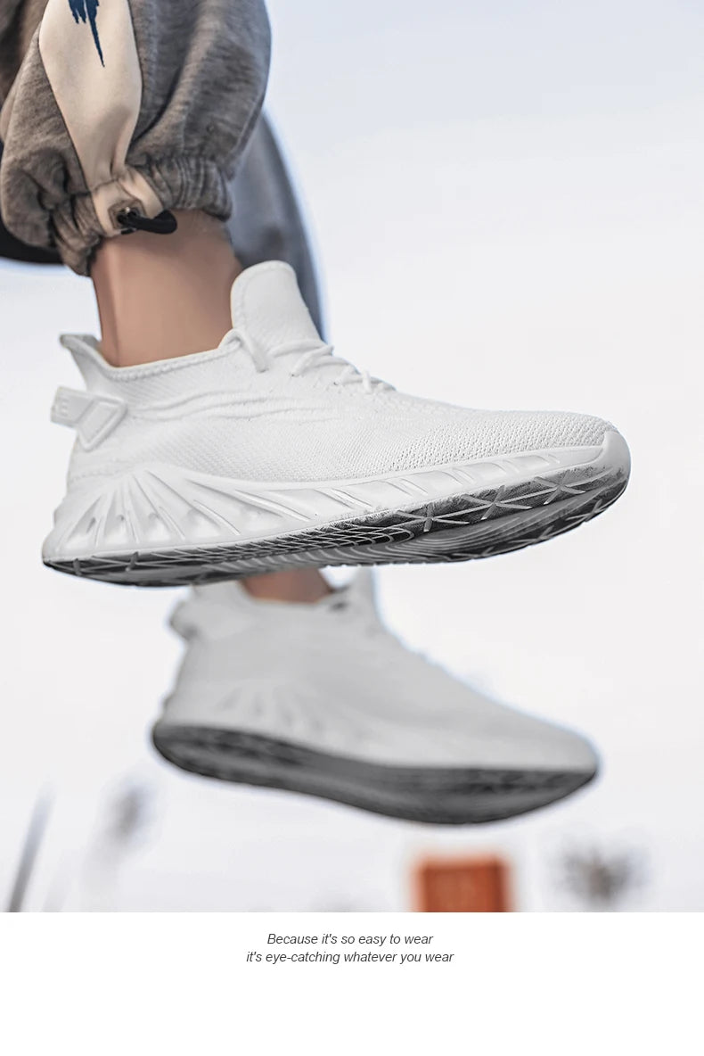 Marathon Running Shoes Casual Men Sports Outdoor Lightweight Shock-Absorbing HardWearing Male Comfortable Athletic WalSneakers
