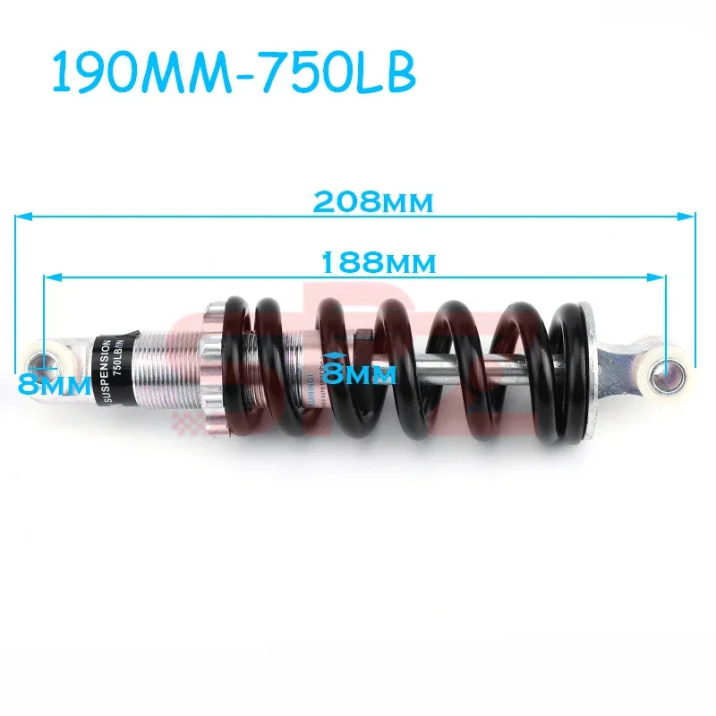 Electric Bike 90-215mm 400-2000lbs Suitable for 47cc49CC Bicycle Mini Motorcycle Spring Shock Absorber Suspension Shock Absorber