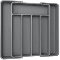 Silverware Expandable Kitchen Drawer Organizer Adjustable Utensil Cutlery Drawer Organizer for Forks Knives