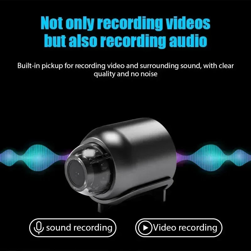 Night Vision Motion Detect Camcorder Mini 4K Camera Wireless Surveillance Security Video Cam Monitor Smart Safe Home No Memory C