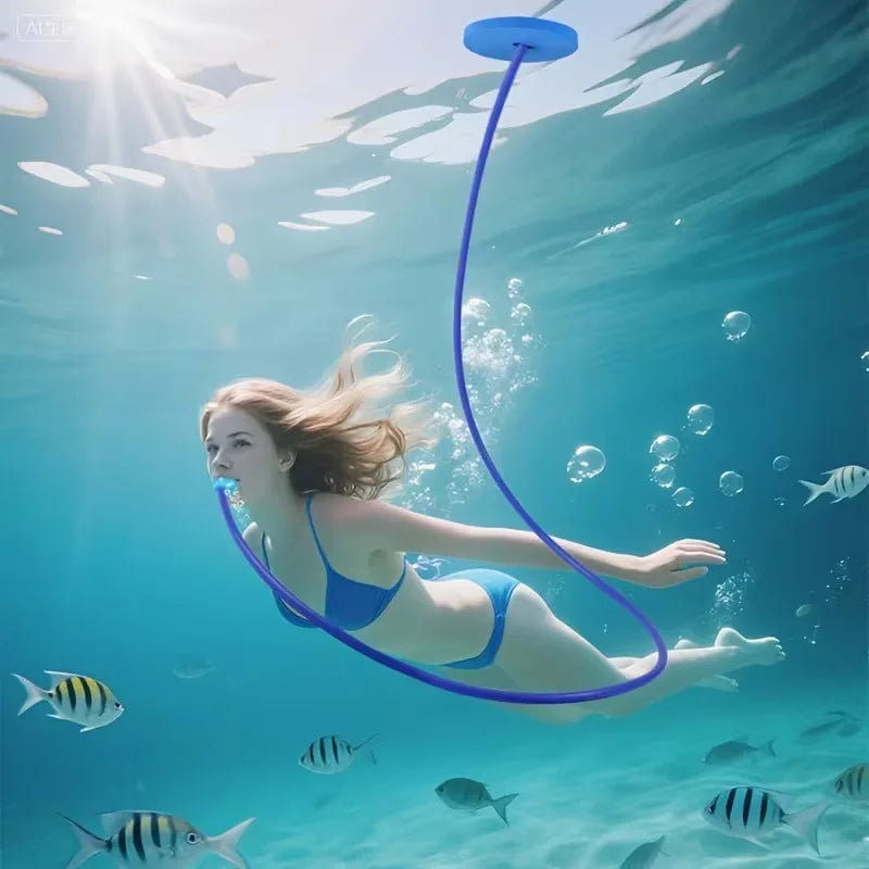 2026 New Underwater Floating Snorkel Breathing Tube Portable Surface Air Supply Device for Swimming Freediving Diving Gear
