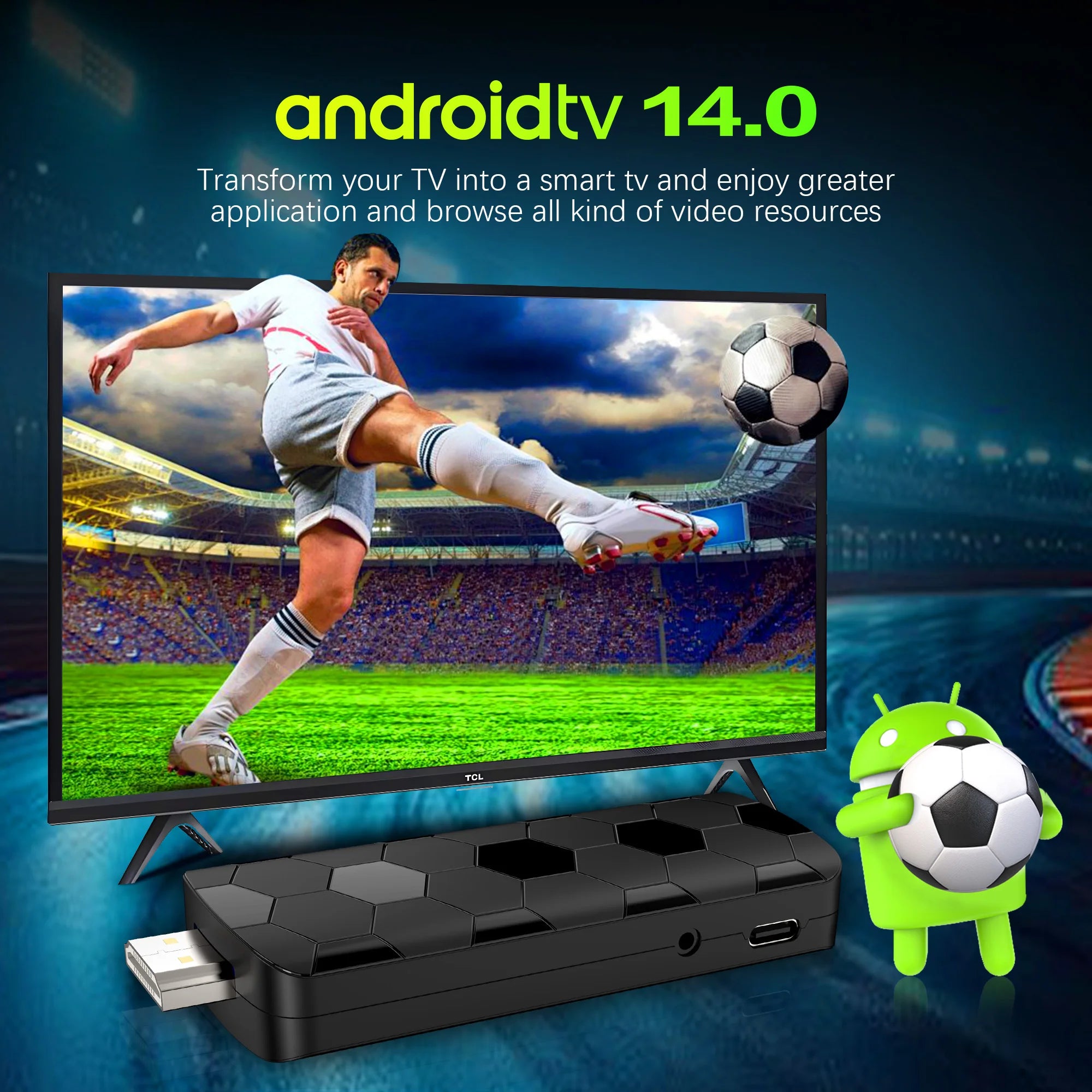 Mortal Q8 Android14 TV stick WIFI6 Voice Control TV stick  8K video RK3518 Netflix YouTube Tv box Free Live TV Streaming