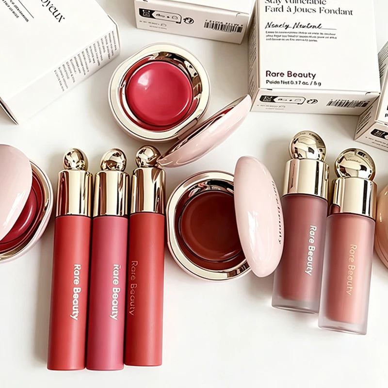 Rare Beauty Makeup Soft Pinch Tinted Lip Oil Stain Lip Gloss Delight Hope Happy Wonder Liquid Blush Cosmetics Face Eye Blusher