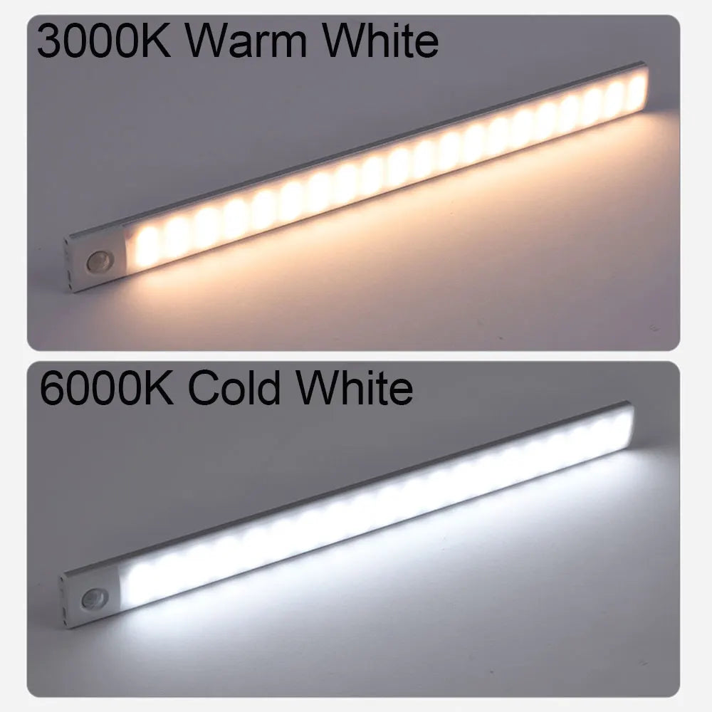 Night Light Motion Sensor Lights USB LED Wireless Under Cabinet Light For Kitchen Cabinet Bedroom Wardrobe Interior night lights