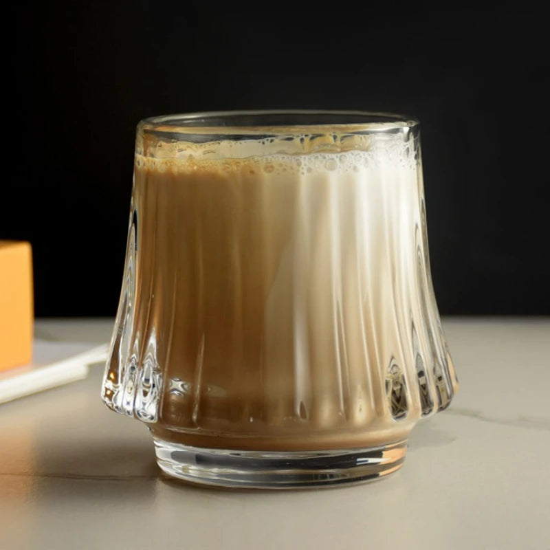 Japanese Style Glass Coffee Cup Transparent Whiskey Water Cup Creative Wine Beer Cocktail Cups Drinkware Glasses 2025 New
