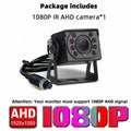 HD Backup Camera Infrared AHD 1080P Vision IR Rear View Reverse  Waterproof  for Vehicle Truck Bus Van Rv Parking Record Monitor