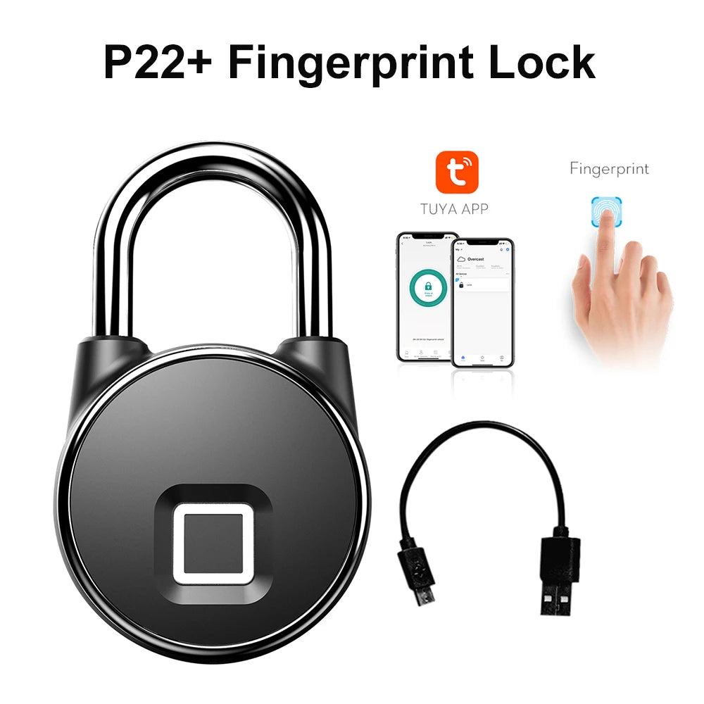 Biometric Fingerprint Door Lock Smart Password Handle Lock Anti Peeping Security TTLOCK App Remote Unlocking Keyless Entry