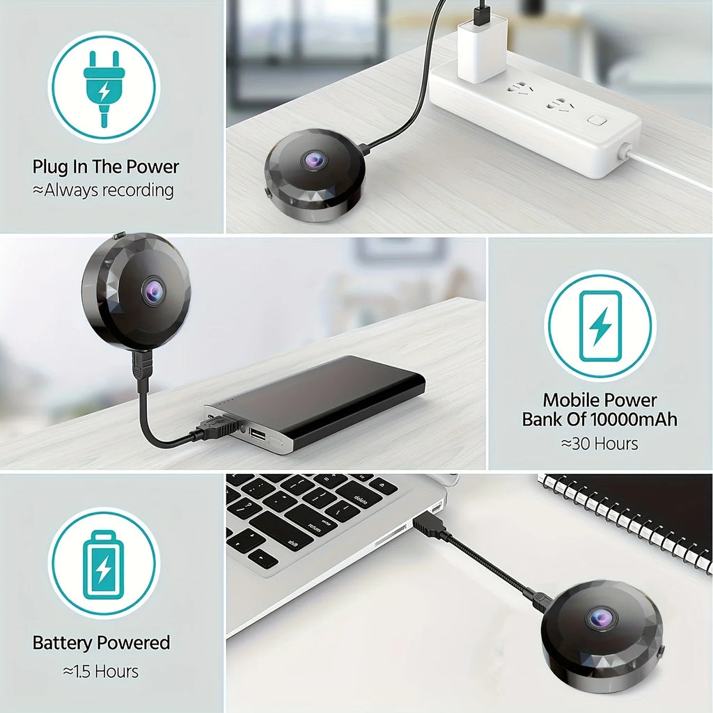 Wireless WiFi Security Camera 1080P HD Night Vision Motion Detection Rechargeable Battery Easy Mount App Control Home Security